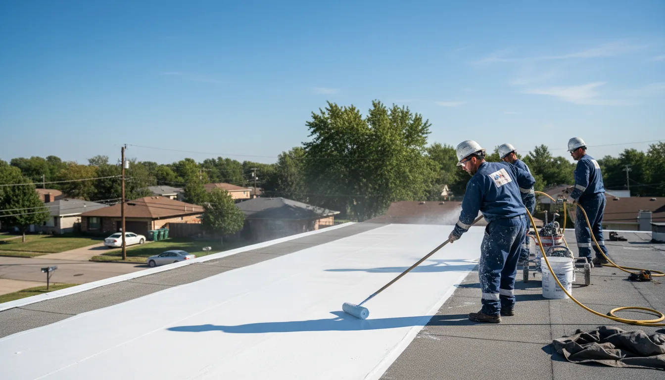 Commercial roof coating in Morristown, NY near me